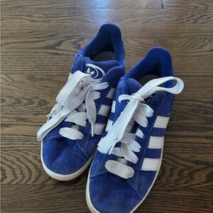 Blue adidas campus sneakers